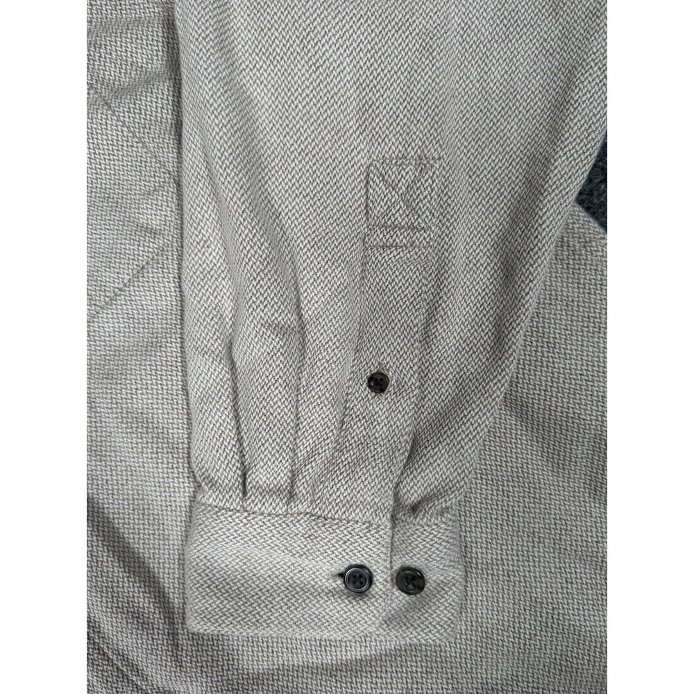 Territory Ahead Shirt Mens Large Gray Heavyweight Herringbone Stretch Casual - Picture 3 of 9